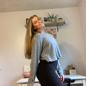 Soft knitted cropped sweater from Target